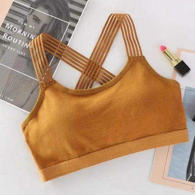 New Fashionable Seamless Sports Bra Women Fitness Top Gym Yoga Bra Shockproof Push Up Sport Bra Running Yoga Gym Crop Top Breathable Workout Bra