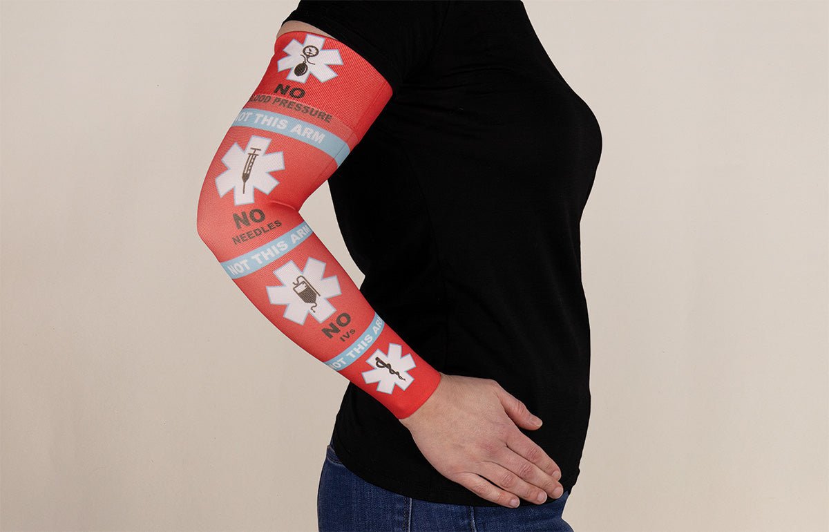 Oops Rack: Alert Gradient Compression Arm Sleeve