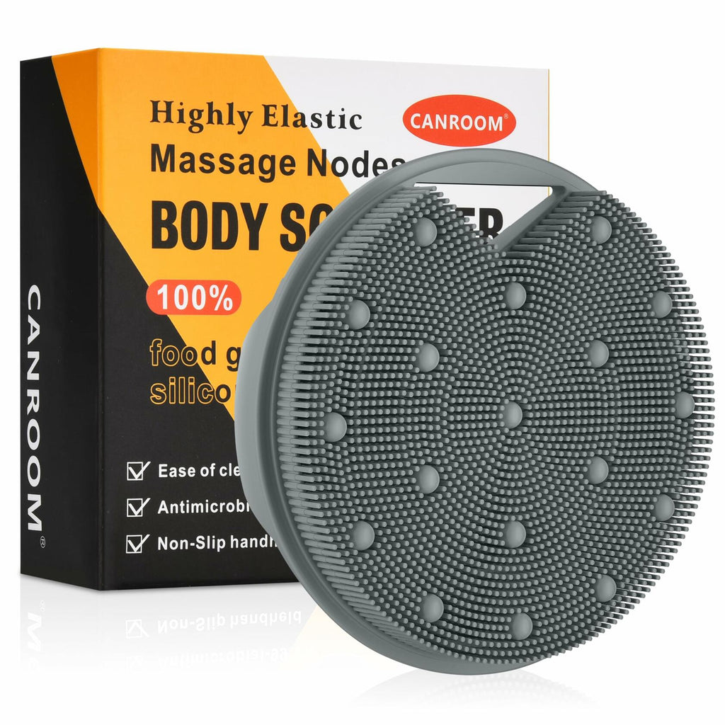 Canroom Silicone Body Scrubber for Men Women - Anti Zinc Infused-Exfoliating