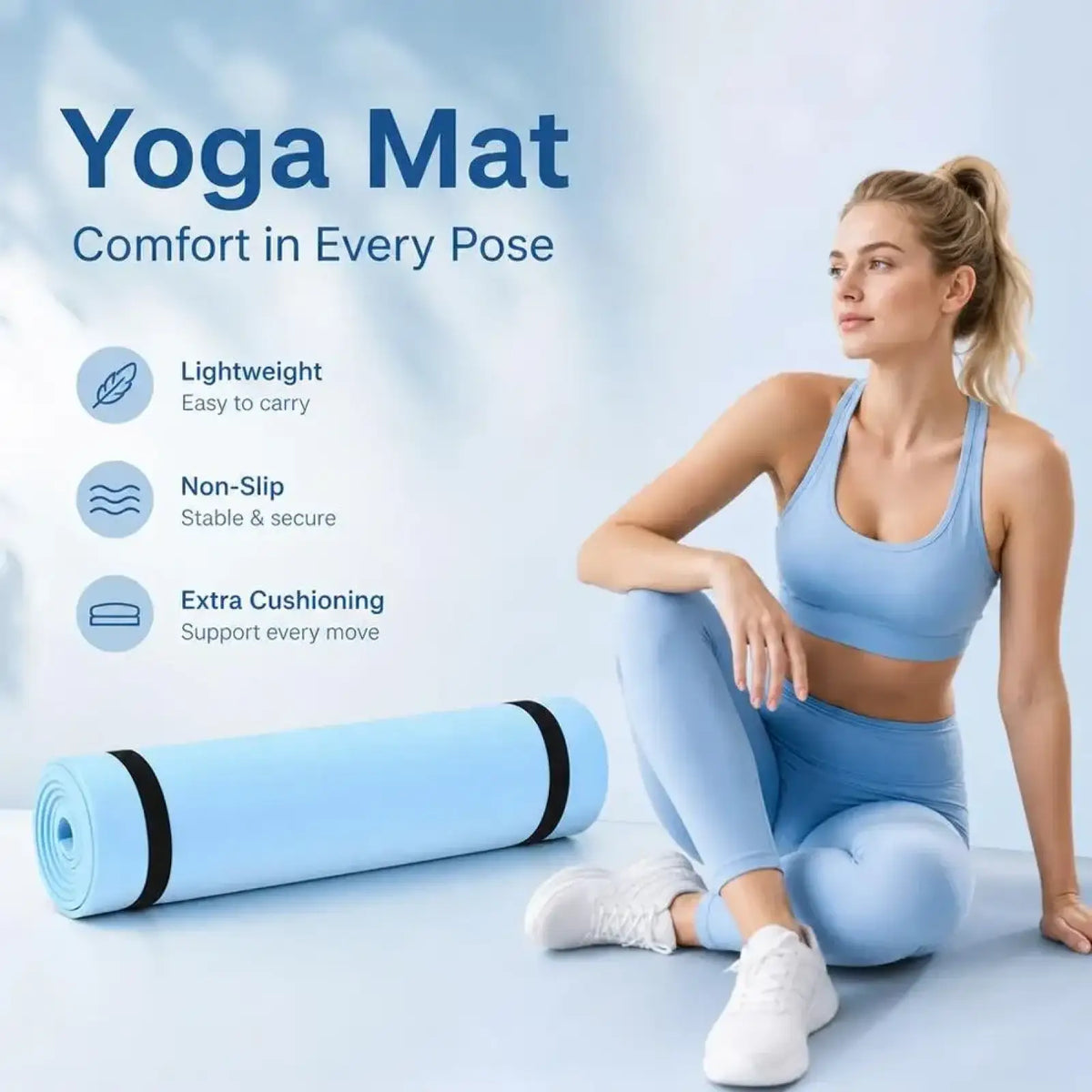 Portable Eva Exercise Mat for Fitness and Camping