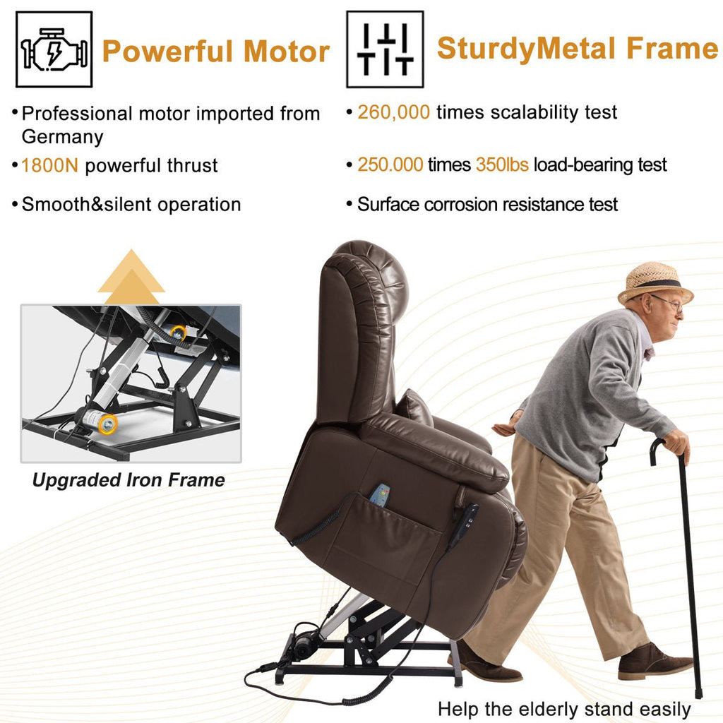 Power Lift Chair Recliner | Lay Flat | by Latitude Run