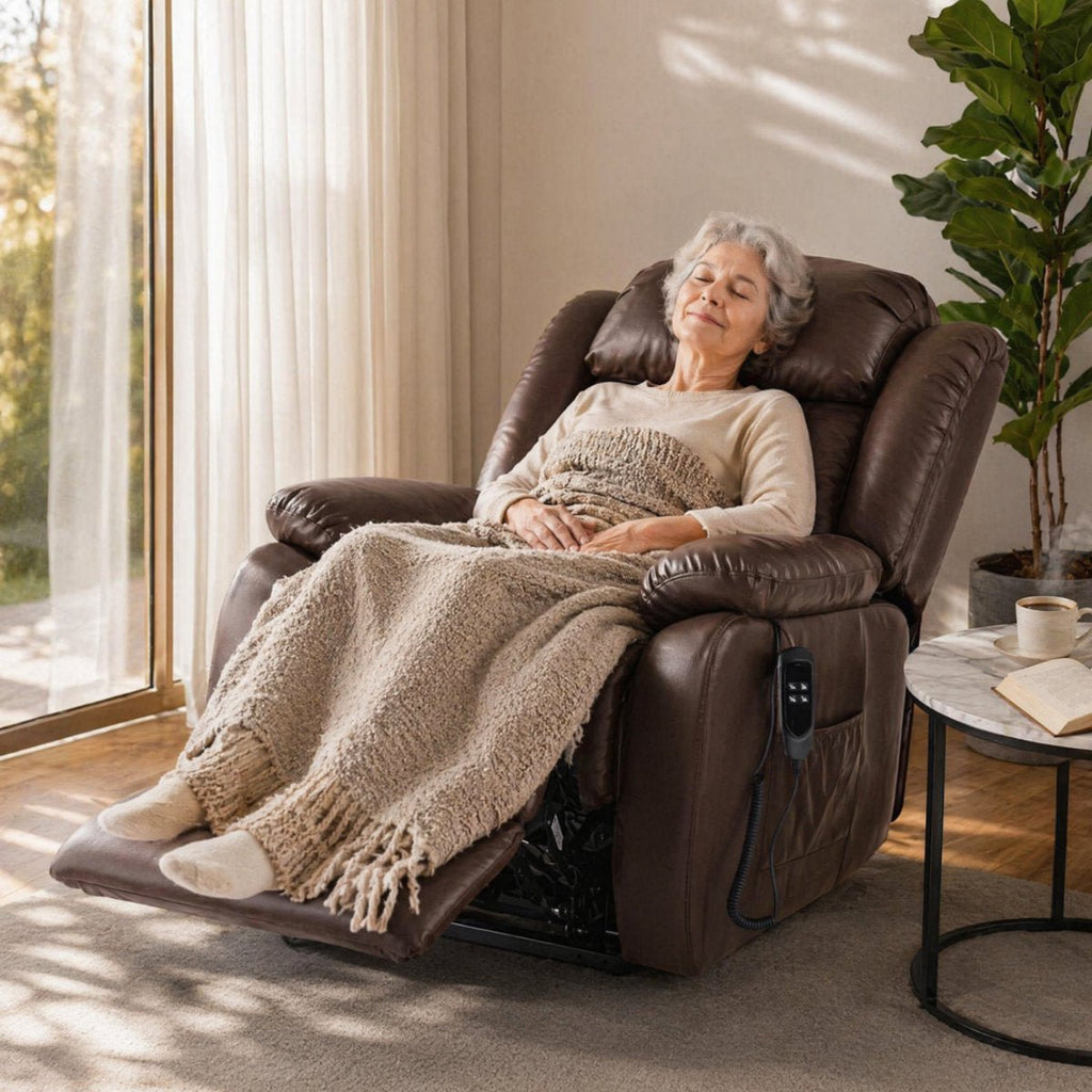 Power Lift Chair Recliner | Lay Flat | by Latitude Run