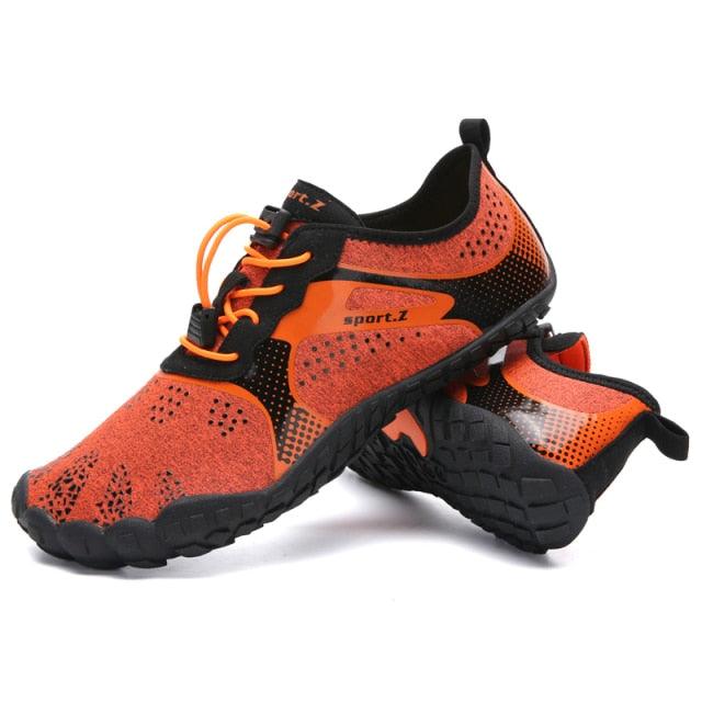 Mens Sports Water Shoes Non-Slip Beach Shoes Barefoot Upstream Shoes Quick-Dry Aqua Sock Barefoot For Beach Swim River Pool Lake Hiking Kayaking Surfing