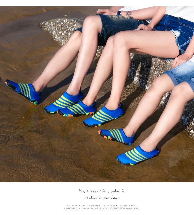 Mens Sports Water Shoes Non-Slip Beach Shoes Barefoot Upstream Shoes Quick-Dry Aqua Sock Barefoot For Beach Swim River Pool Lake Hiking Kayaking Surfing