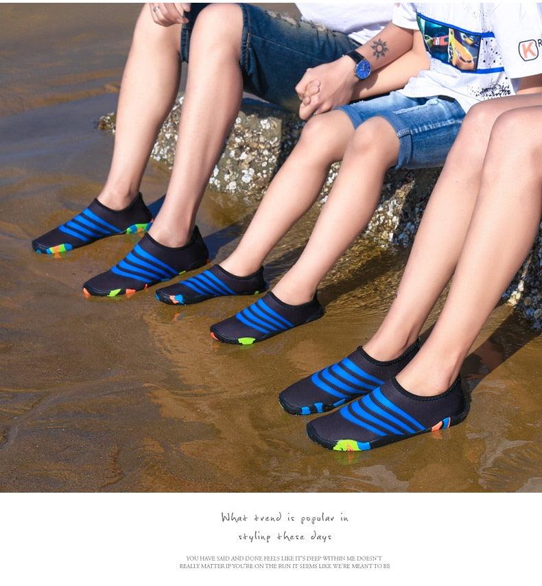 Mens Sports Water Shoes Non-Slip Beach Shoes Barefoot Upstream Shoes Quick-Dry Aqua Sock Barefoot For Beach Swim River Pool Lake Hiking Kayaking Surfing