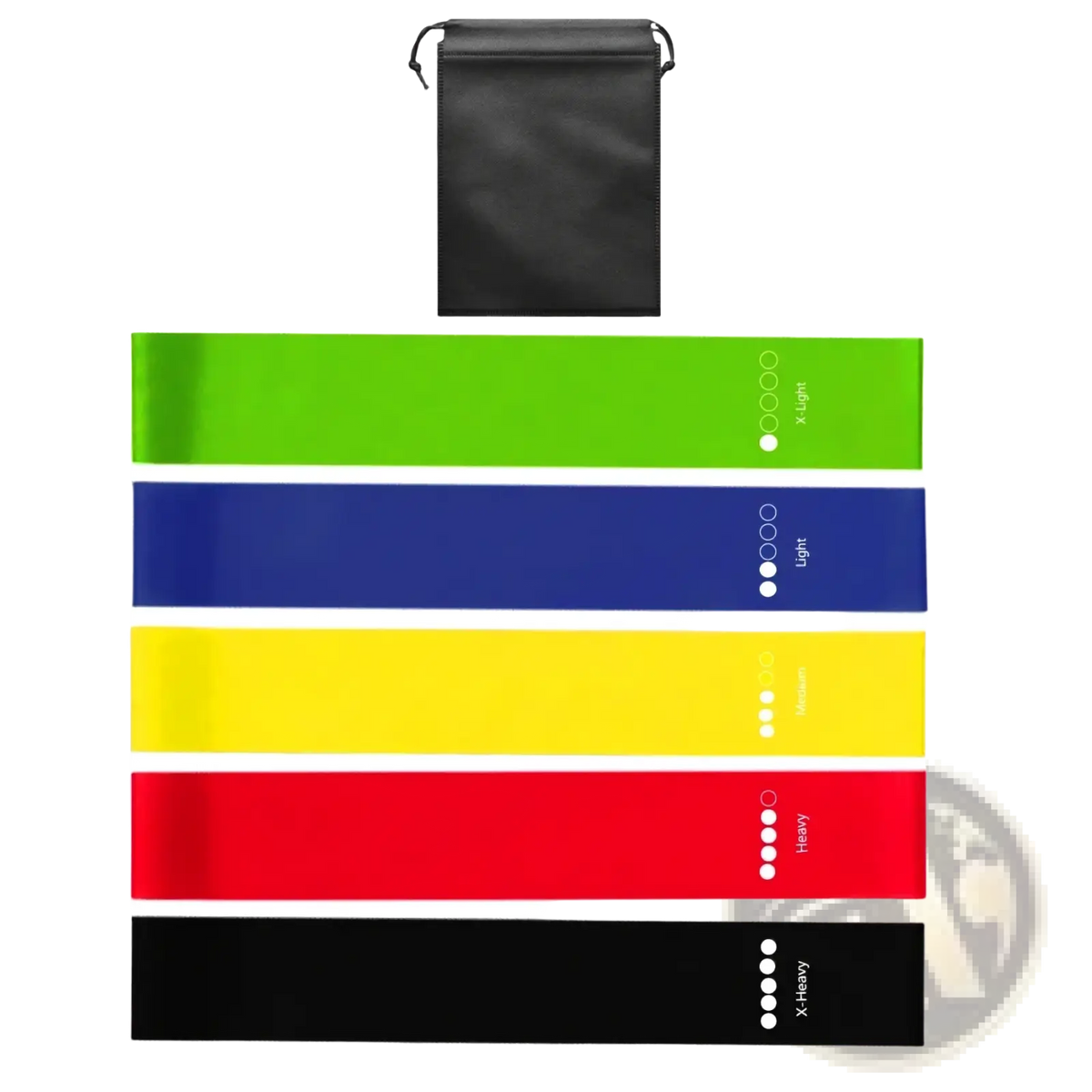 Purple Resistance Bands Set for Home Fitness