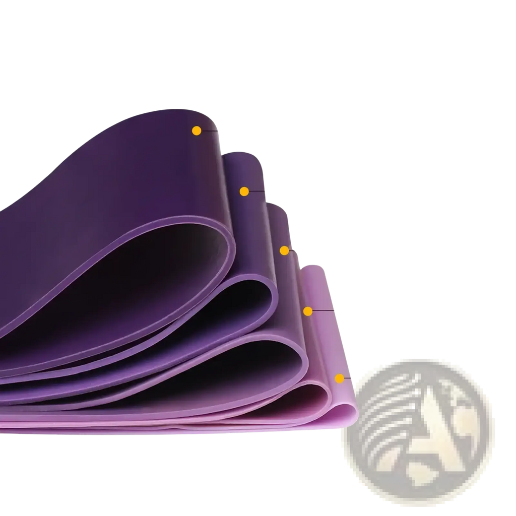 Purple Resistance Bands Set for Home Fitness