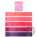 Purple Resistance Bands Set for Home Fitness