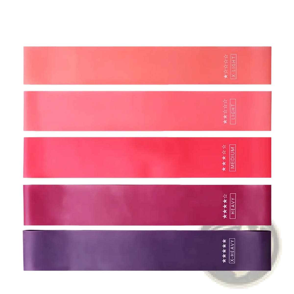 Purple Resistance Bands Set for Home Fitness