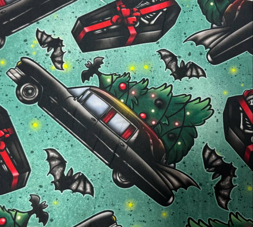Christmas Ride (Semi-Exclusive) - Goth Creepmas High-quality Handcrafted Vibrant Leggings