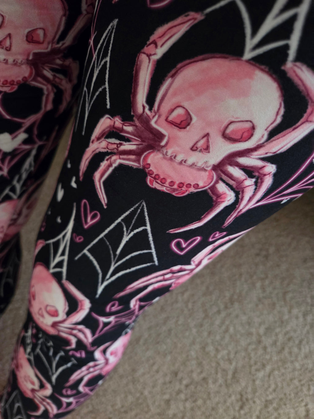 Fierce Love Exclusive Leggings - High-quality Handcrafted Vibrant Valentine's Day Valentine Spooky Love