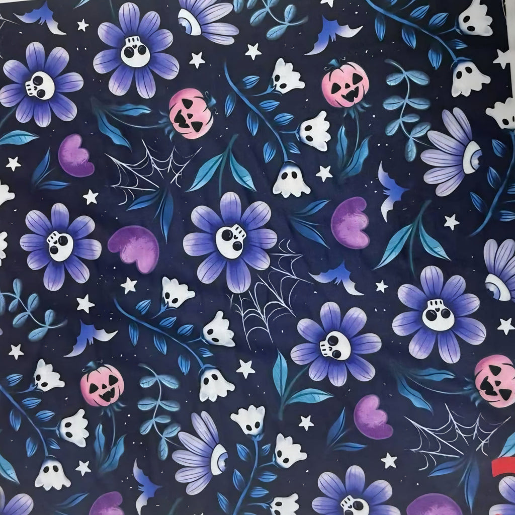 Bloom and Gloom Semi-Exclusive Leggings - High-quality Handcrafted Vibrant Spring Spooky