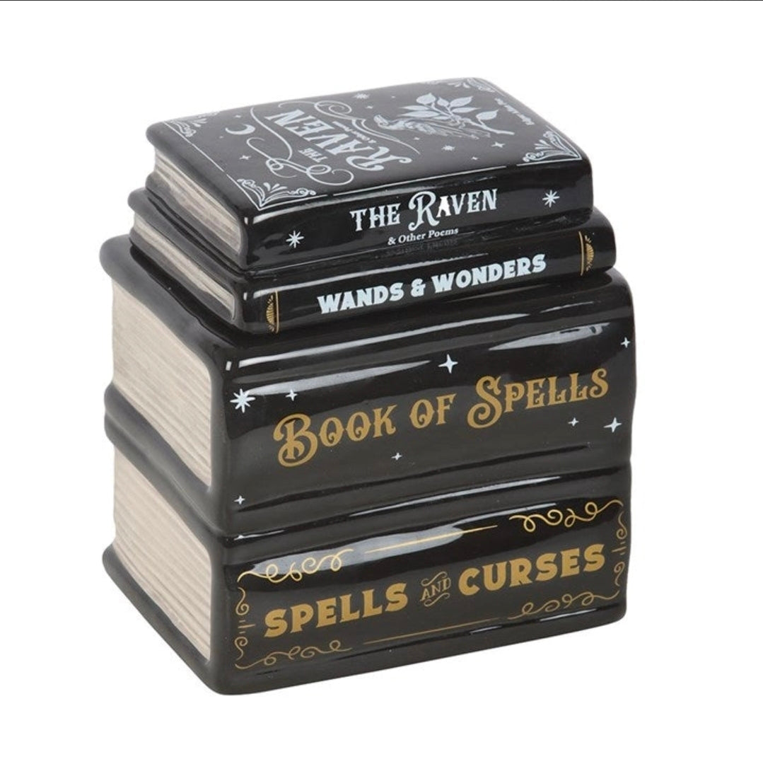 Book of Spells Gothic Halloween Oil Burner and Wax Warmer