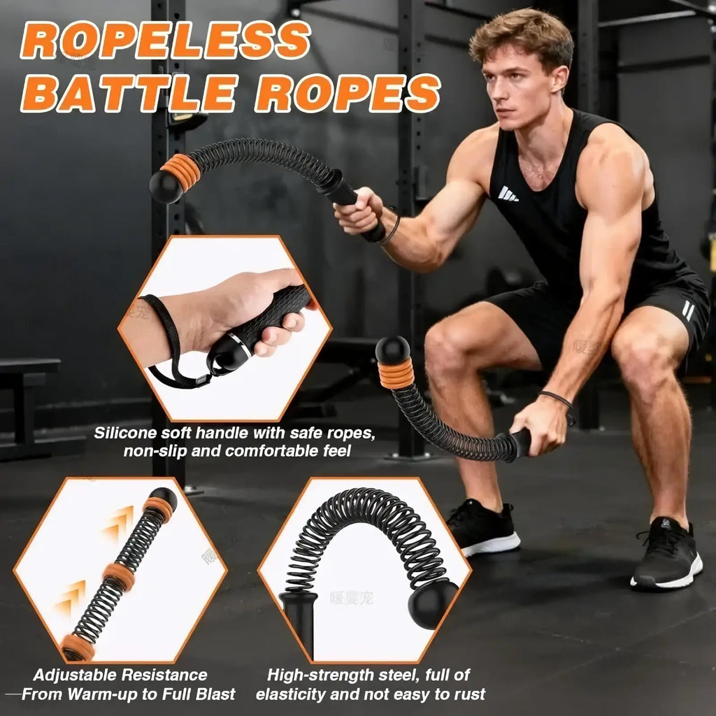 Ropeless Battle Rope Adjustable Fitness Training Equipment