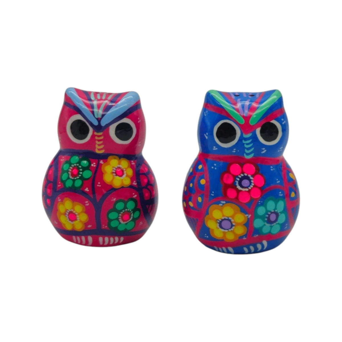 Set of 2 Owl Salt & Pepper Shakers | Guerrero Pottery