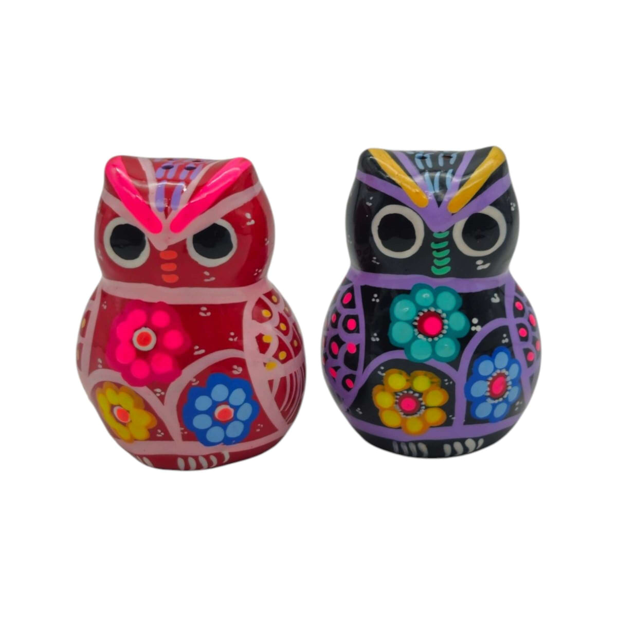 Set of 2 Owl Salt & Pepper Shakers | Guerrero Pottery