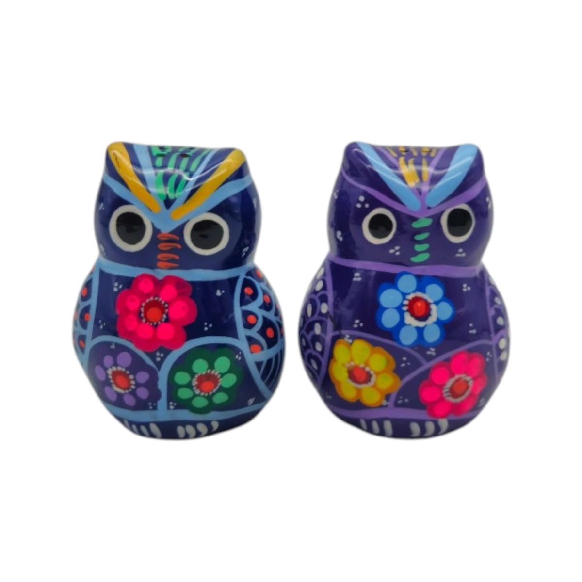 Set of 2 Owl Salt & Pepper Shakers | Guerrero Pottery