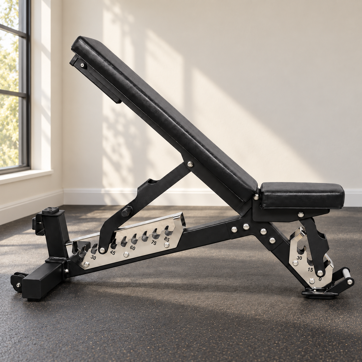 JXS-037C Adjustable Weight Bench with Optional Leg & Curl Attachments