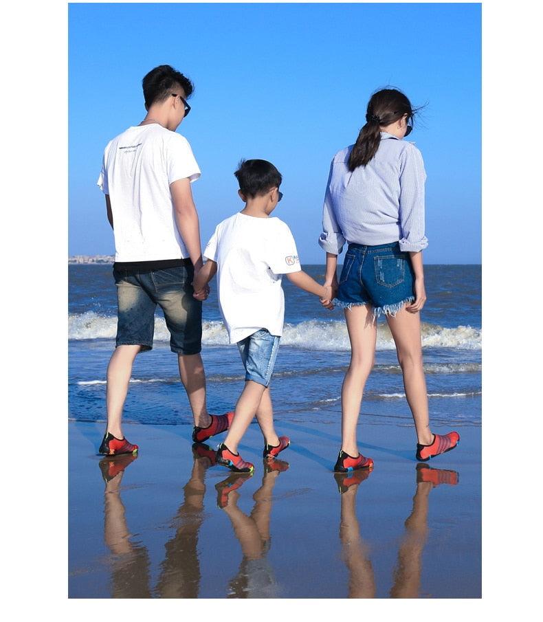 Mens Sports Water Shoes Non-Slip Beach Shoes Barefoot Upstream Shoes Quick-Dry Aqua Sock Barefoot For Beach Swim River Pool Lake Hiking Kayaking Surfing