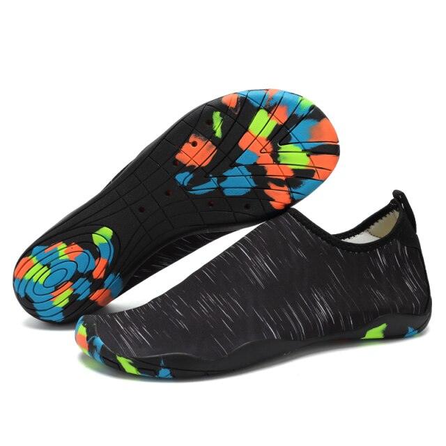 Mens Sports Water Shoes Non-Slip Beach Shoes Barefoot Upstream Shoes Quick-Dry Aqua Sock Barefoot For Beach Swim River Pool Lake Hiking Kayaking Surfing