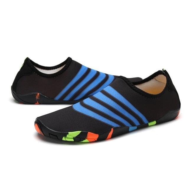 Mens Sports Water Shoes Non-Slip Beach Shoes Barefoot Upstream Shoes Quick-Dry Aqua Sock Barefoot For Beach Swim River Pool Lake Hiking Kayaking Surfing