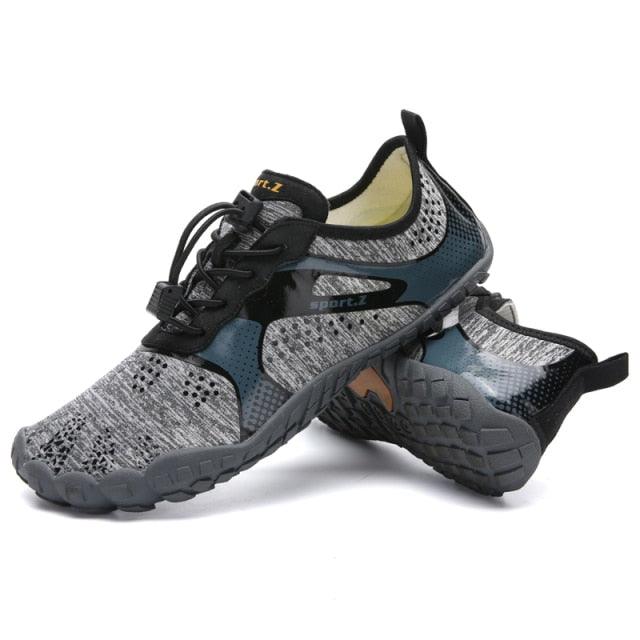 Mens Sports Water Shoes Non-Slip Beach Shoes Barefoot Upstream Shoes Quick-Dry Aqua Sock Barefoot For Beach Swim River Pool Lake Hiking Kayaking Surfing