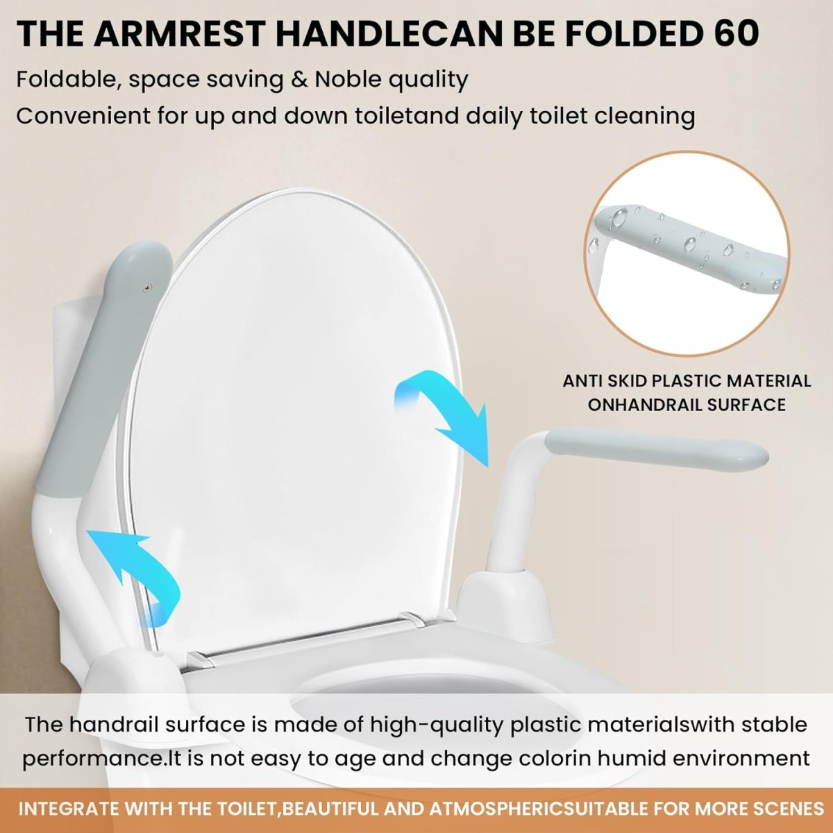 Toilet Safety Rails | Get up from the toilet easier