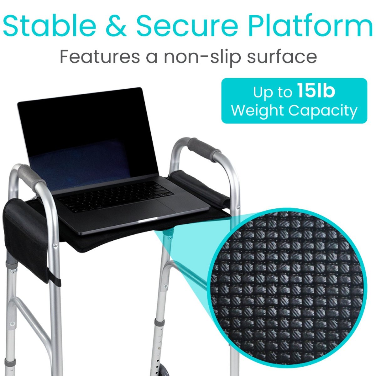 Walker Tray With Pockets