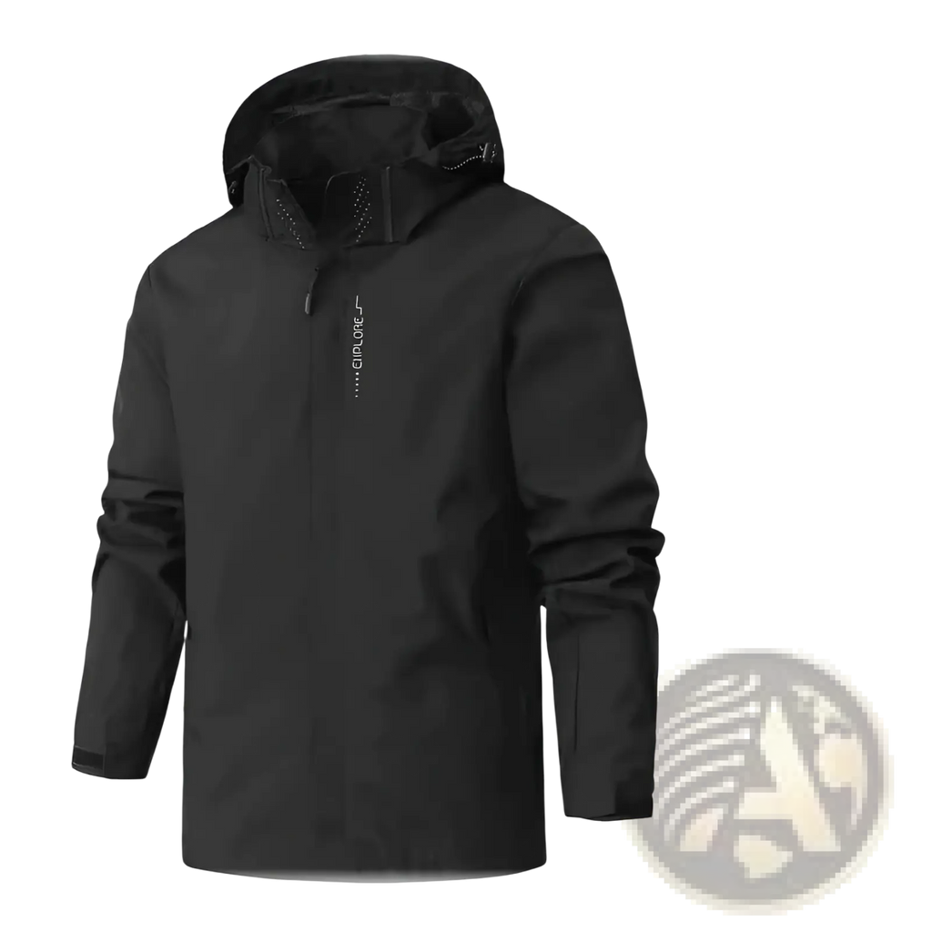 Waterproof Hiking Jacket Men Hooded Windbreaker