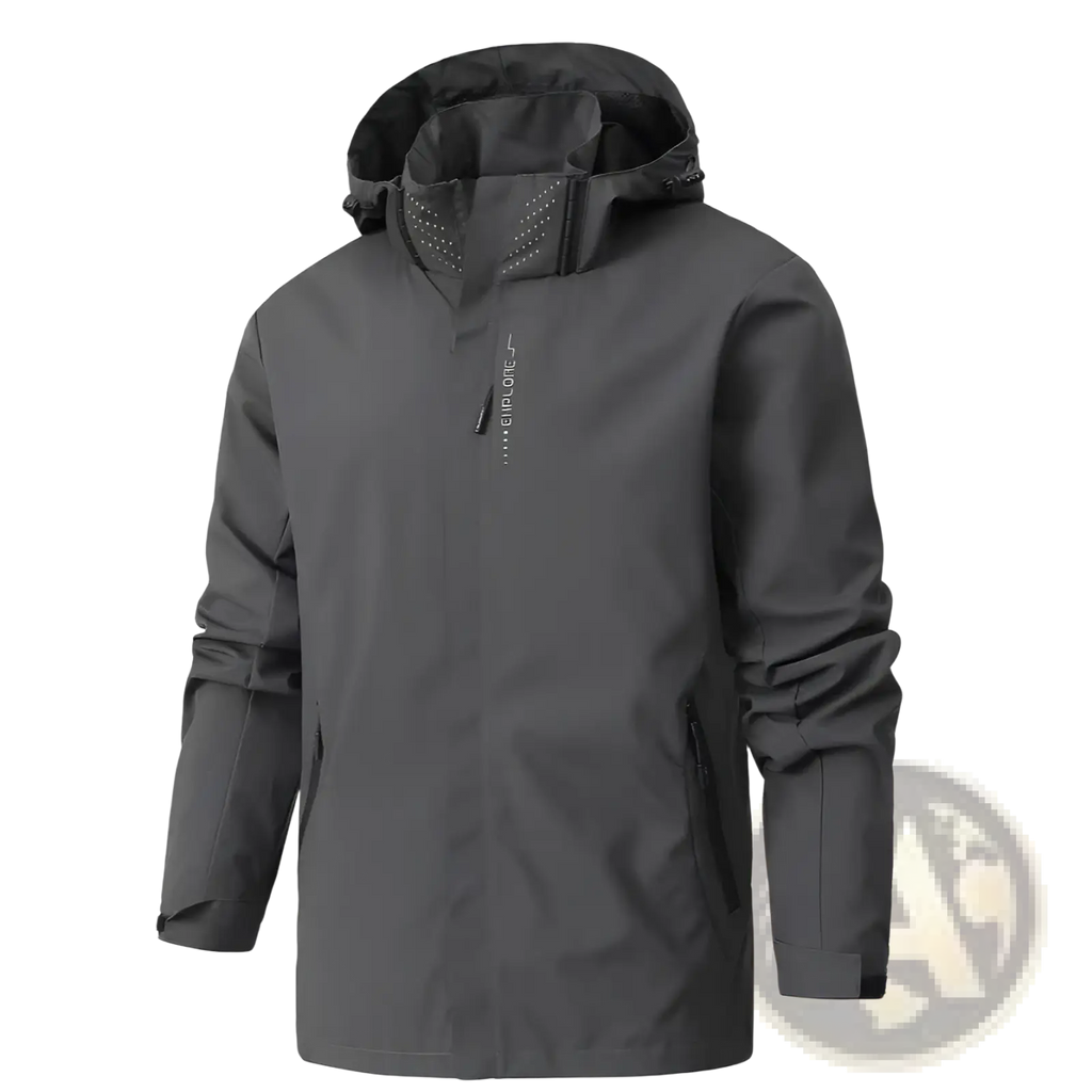 Waterproof Hiking Jacket Men Hooded Windbreaker