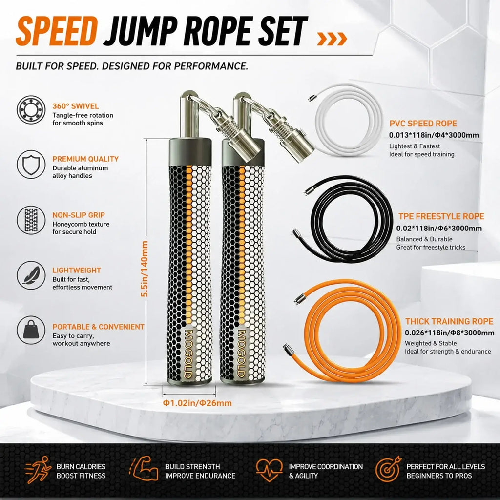 Weighted Jump Rope for Fitness and Boxing