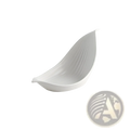White Leaf Ceramic Plate Irregular Serving Dish