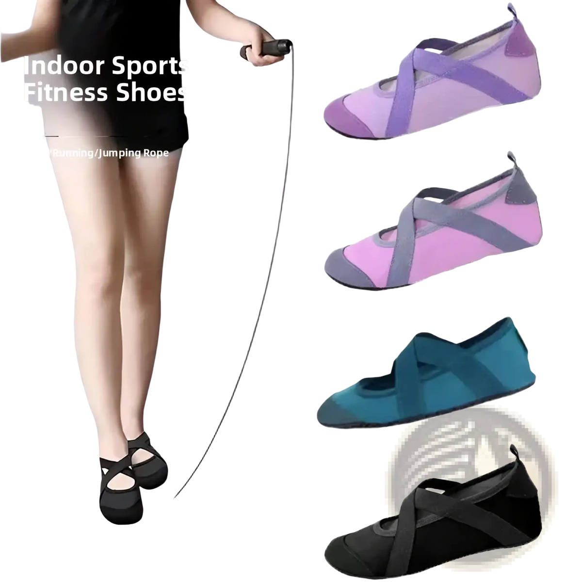 Women Yoga Shoes Anti-slip Fitness Flats