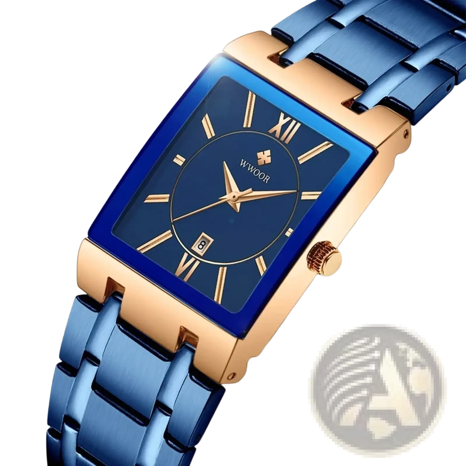 Blue Square Women Watch Luxury Stainless Steel