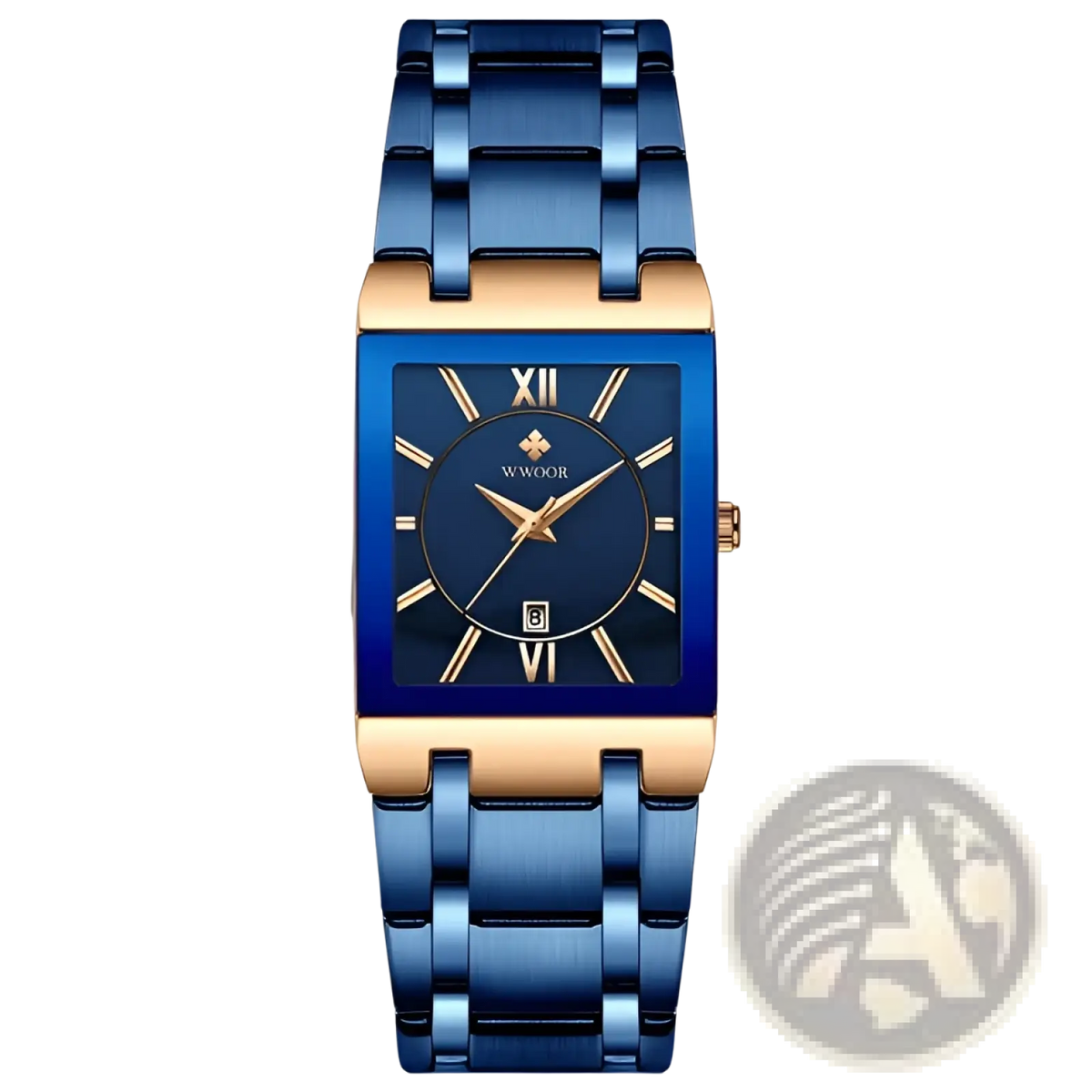 Blue Square Women Watch Luxury Stainless Steel